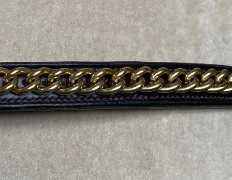 Hand crafted Brass chain Browband