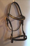 Rolled Cheeks In Hand Bridle Fancy stitched Nose band