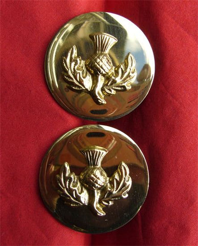 Thistle Brass Rosettes 1.25"