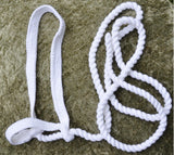 TINY Plaited Halter Welsh Sec A Foal or C Foal. 8mm rope 7/8" flat plait