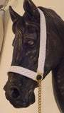 Gold or Silver Sparkly Lace 'Bling' Halter with Chain Lead.